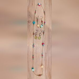 Source Unknown Vibrant Beaded Earrings